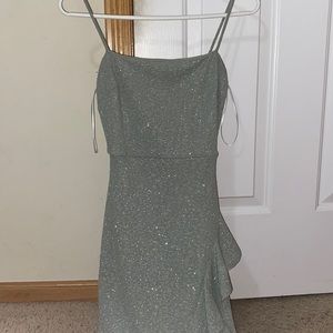 Constance Formal Ruffled Glitter Dress